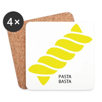 Pasta Basta - Untersetzer (4er-Set) - Weiß - Vorne