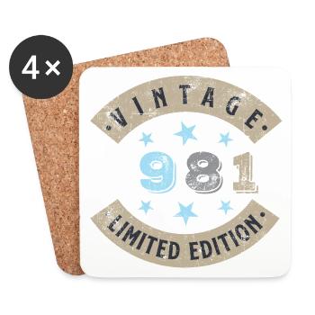Vintage 1981 - Coasters (set of 4) - white - Front