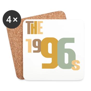 Vintage Year 1996 Birthday 30 Years Gift Idea - Coasters (set of 4) - white - Front