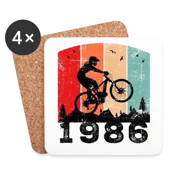 Vintage 1986 - Coasters (set of 4) - white - Front