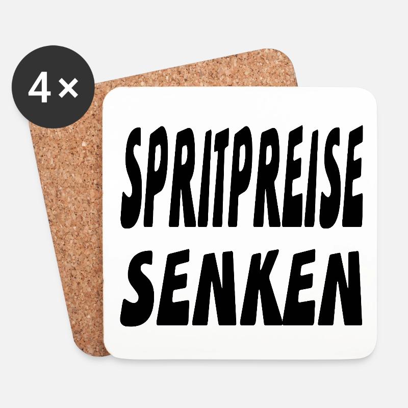 Sprit - Untersetzer (4er-Set) - Weiß