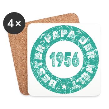 Handcart 1956 - Coasters (set of 4) - white - Front