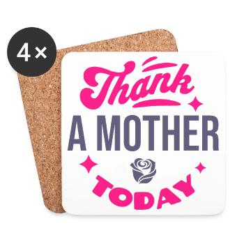 Lustiges Mama Oma Muttertag Geschenk Design Humor - Untersetzer (4er-Set) - Weiß - Vorne