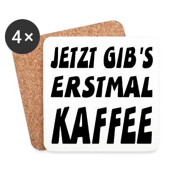 Kaffee - Untersetzer (4er-Set) - Weiß - Vorne