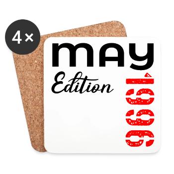 Happy 31st Birthday May 1996 - Coasters (set of 4) - white - Front