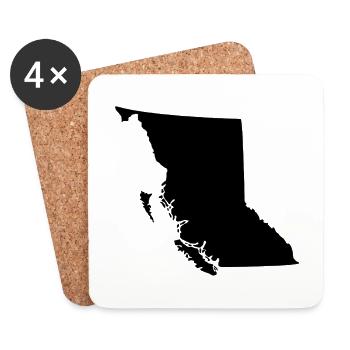 British Columbia - Untersetzer (4er-Set) - Weiß - Vorne