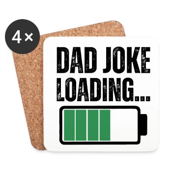 DAD JOKE  - Coasters (set of 4) - white - Front