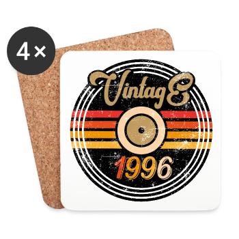 Vintage 1996 - Untersetzer (4er-Set) - Weiß - Vorne