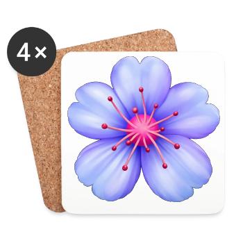 blomma_merch - Untersetzer (4er-Set) - Weiß - Vorne