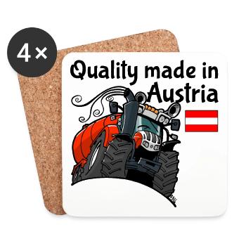 quality_made_in_austria - Untersetzer (4er-Set) - Weiß - Vorne