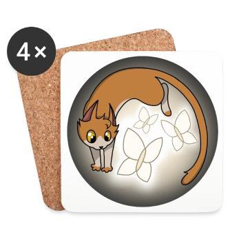 Whiskers of Light - Coasters (set of 4) - white - Front