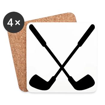 Hockey sur gazon Hockey sur bâton - Dessous de verre (lot de 4) - blanc - Devant