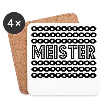 Master Degree Master Chains - Coasters (set of 4) - white - Front