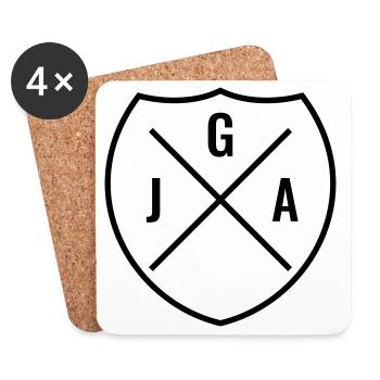 Jga 2026 Bachelor Party - Coasters (set of 4) - white - Front