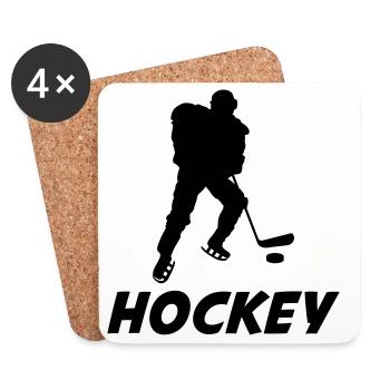 Hockey - Coasters (set of 4) - white - Front