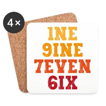 Vintage 1976 - Untersetzer (4er-Set) - Weiß - Vorne