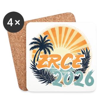 Zrce 2026 - Untersetzer (4er-Set) - Weiß - Vorne