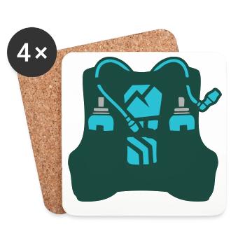 Extreme Trail Running Backpack - Coasters (set of 4) - white - Front