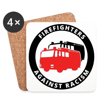 Firefighters Against Racism Symbol - Untersetzer (4er-Set) - Weiß - Vorne