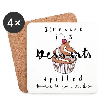 Cupcake  - Untersetzer (4er-Set) - Weiß - Vorne