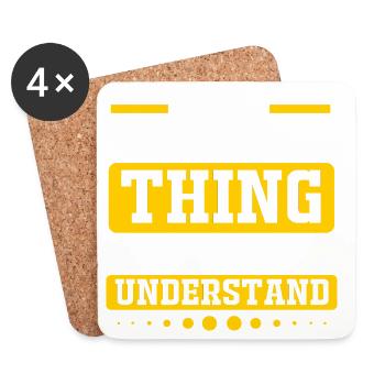 landscaper - Coasters (set of 4) - white - Front