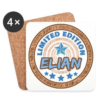 Dire Elian - Dessous de verre (lot de 4) - blanc - Devant