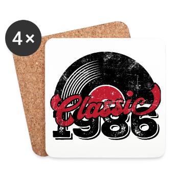 Vintage 1986 - Coasters (set of 4) - white - Front