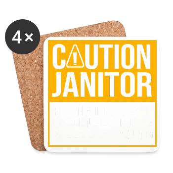 caretaker - Coasters (set of 4) - white - Front