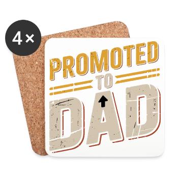 Cool Dad Father's Day Father Humor - Coasters (set of 4) - white - Front