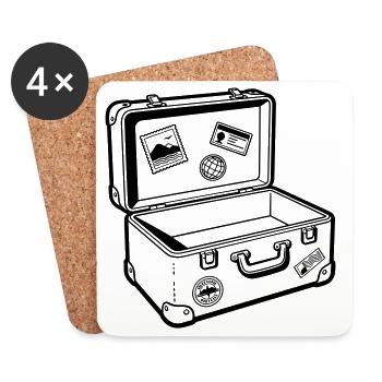travel - Coasters (set of 4) - white - Front