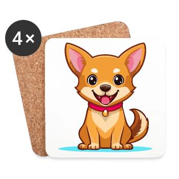 Chihuahua (bande dessinée) - Dessous de verre (lot de 4) - blanc - Devant
