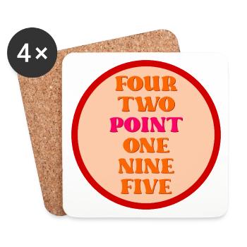 Motivation Marathon Run - Coasters (set of 4) - white - Front