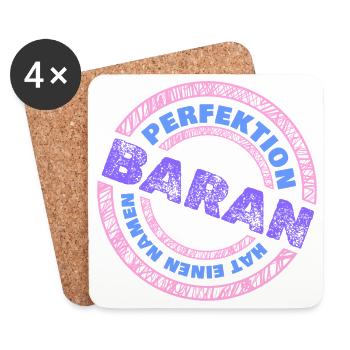 Perfekt Baran - Untersetzer (4er-Set) - Weiß - Vorne