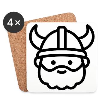 Viking - Coasters (set of 4) - white - Front