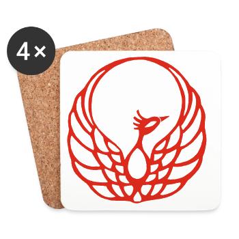 Red Phoenix - Coasters (set of 4) - white - Front