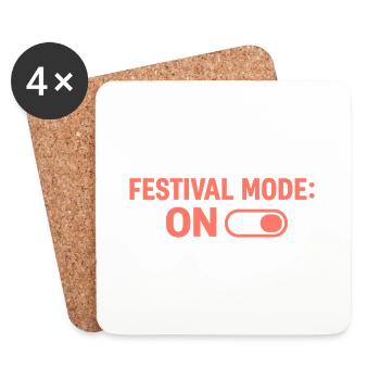 Turn on festival mode - Coasters (set of 4) - white - Front