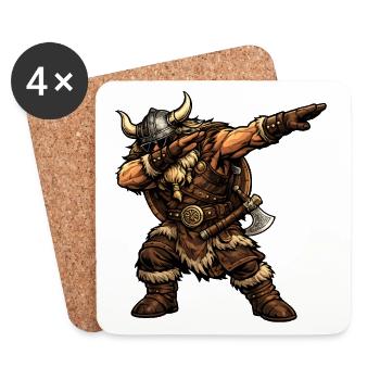 Dabbing Vikings - Coasters (set of 4) - white - Front