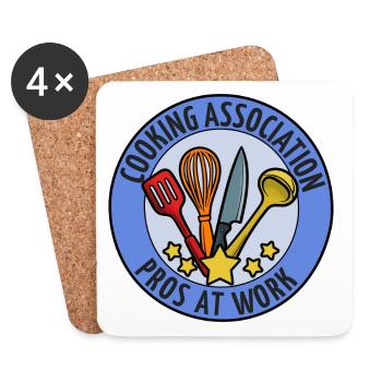 Cooking Association Professionals at Work Emblem - Coasters (set of 4) - white - Front