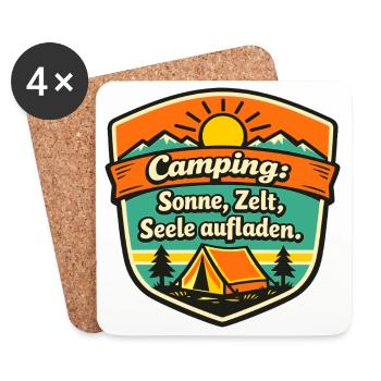Camper - Untersetzer (4er-Set) - Weiß - Vorne