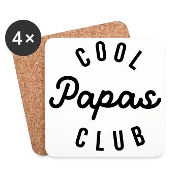 Cool Papas Club - Dessous de verre (lot de 4) - blanc - Devant
