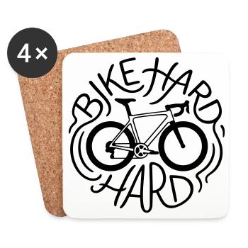 cycling - Coasters (set of 4) - white - Front