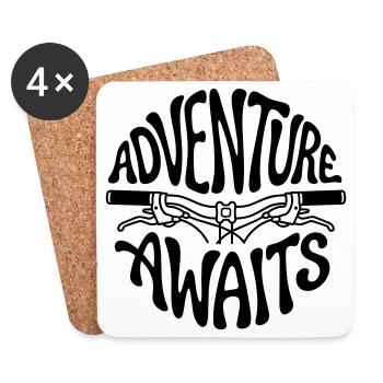 bicycle - Coasters (set of 4) - white - Front