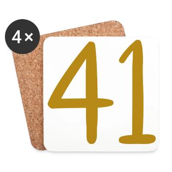 41 - Untersetzer (4er-Set) - Weiß - Vorne