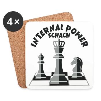 Schach: The Internal Power - Untersetzer (4er-Set) - Weiß - Vorne