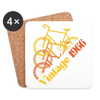Vintage 1966 - Untersetzer (4er-Set) - Weiß - Vorne
