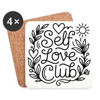 Self love - Coasters (set of 4) - white - Front
