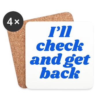 I'll check and get back - Coasters (set of 4) - white - Front
