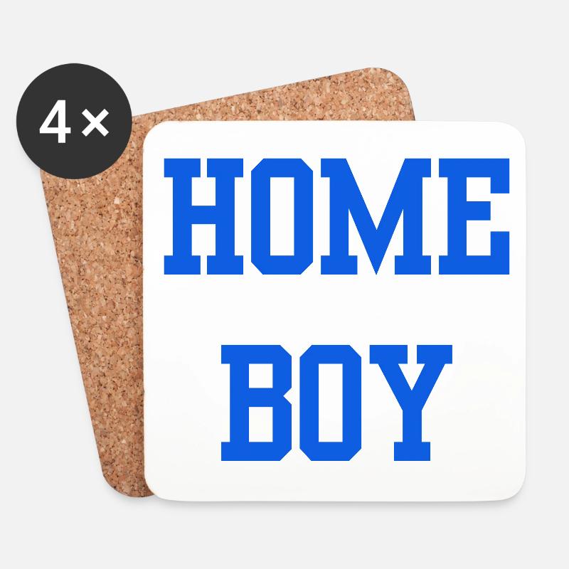 HB Home Boy Hamburg - Untersetzer (4er-Set) - Weiß