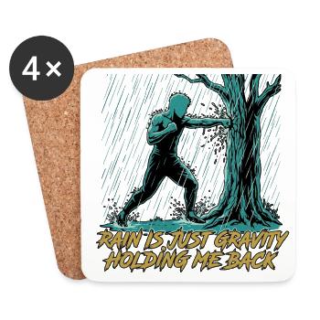 Kung Fu Kampfkunst - Untersetzer (4er-Set) - Weiß - Vorne