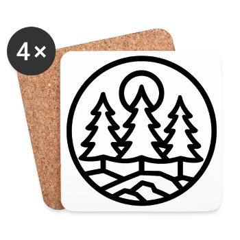 Waldkreis - Coasters (set of 4) - white - Front